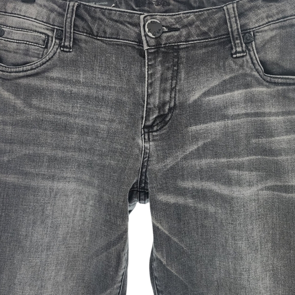 KUT Catherine Boyfriend Jeans 4 Black Wash Straight - Picture 6 of 10